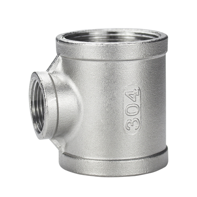 不锈钢内丝异径三通内牙变径接头