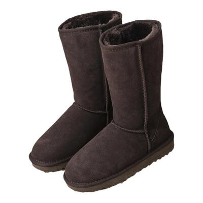 新款高筒加绒加厚防滑雪地靴女