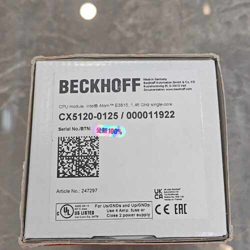 BECKHOFF CX5120-0125全新原装CPU模块德—议价