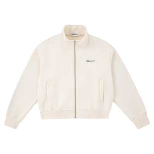 CLIMAX VISION高克重双面暖绒休闲立领宽松夹克外套刺绣logo上衣