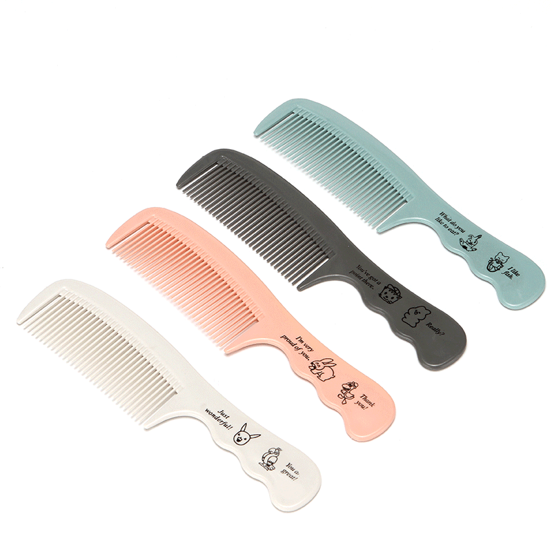 卡通梳子随身便携塑料密齿梳 可爱成人梳排骨梳防静电细齿梳