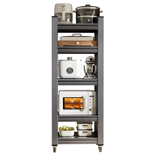 厨房置物架多功能落地多层夹缝锅架收纳架家用微波炉烤箱储物架子