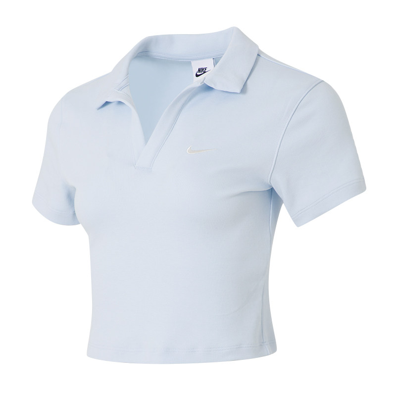 Nike耐克女装2025夏季百搭短款小勾修身短袖POLO衫上衣DV7885-423