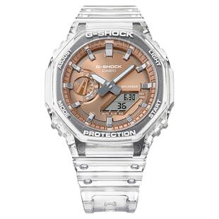 【礼物】卡西欧官方旗舰店GA-2100BM八角透明运动男女手表G-SHOCK