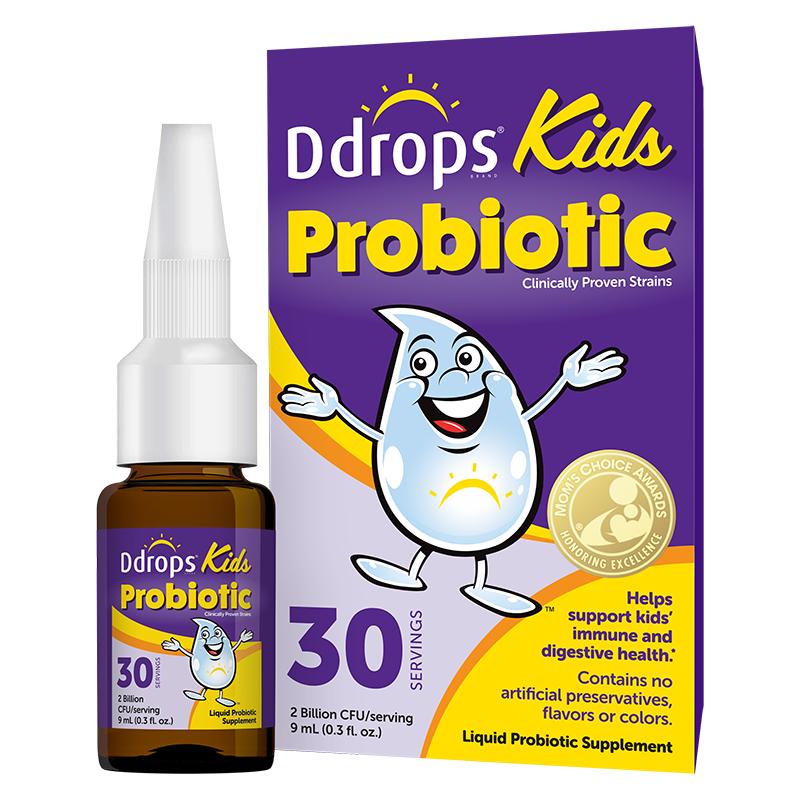 Ddrops儿童益生菌宝宝益生菌儿童调理肠胃婴幼儿鼠李糖乳杆菌滴剂