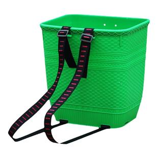 塑料背篓编织大人赶集买菜熟胶背兜牛筋筐双肩大号小背篼竹编农用