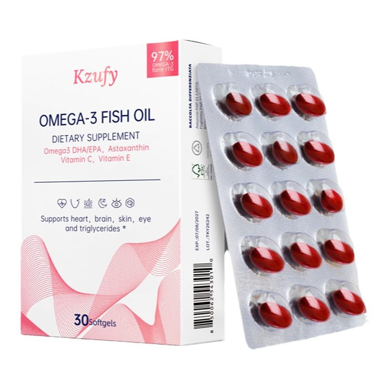 【胡可直播间】小粉钻深海鱼油97%纯度Omega3女生虾青素口服美容
