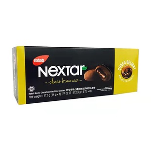 【进口】印尼丽芝士趣布朗尼夹心曲奇112g网红巧克力糕点曲奇饼干