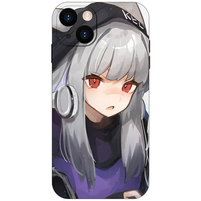 明日方舟少女霜叶小众防摔手机壳适用苹果14/13全包12/11液态硅胶iPhone15ProMax光面玻璃定制安卓动漫保护壳