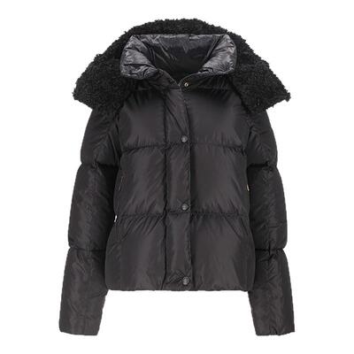 Moncler蒙口 女士方形绗缝鹅绒连帽短款羽绒服1A00150 539ZD