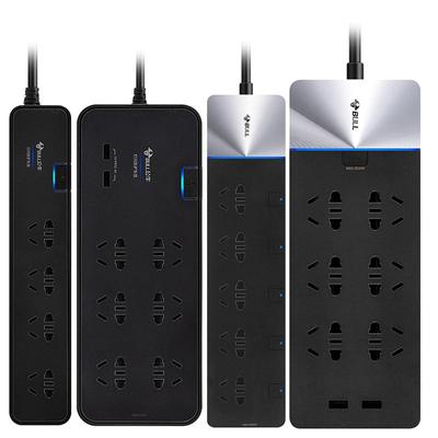 公牛抗电涌黑色防雷插座