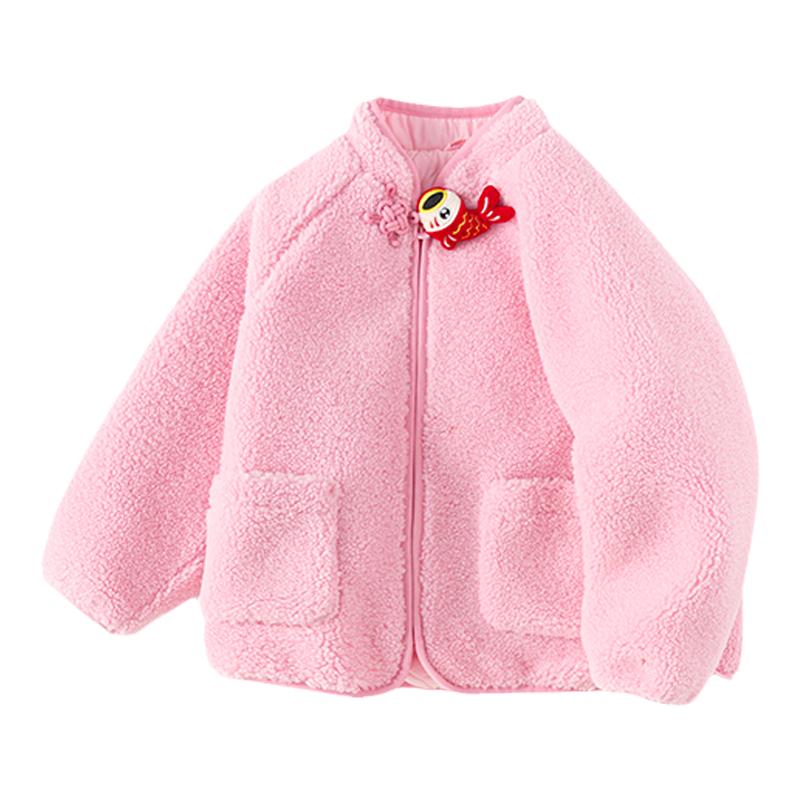 巴拉巴拉女童棉服宝宝新年外套潮