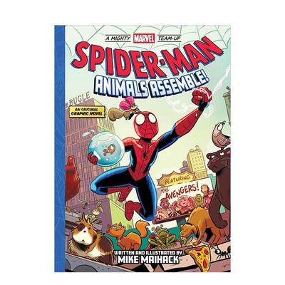 【现货】蜘蛛侠:动物总动员（平装）【Mighty Marvel Team-Up】Spider-Man: Animals Assemble! 原版英文儿童漫画 Abrams