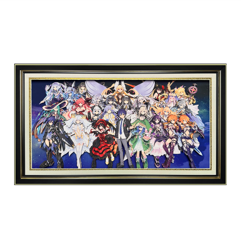 约会大作战全家福立体画