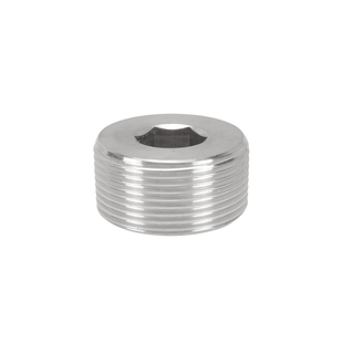 304不锈钢内六角堵头1/2/3/4分堵帽DN15管堵6分1/1.5/2寸水管配件