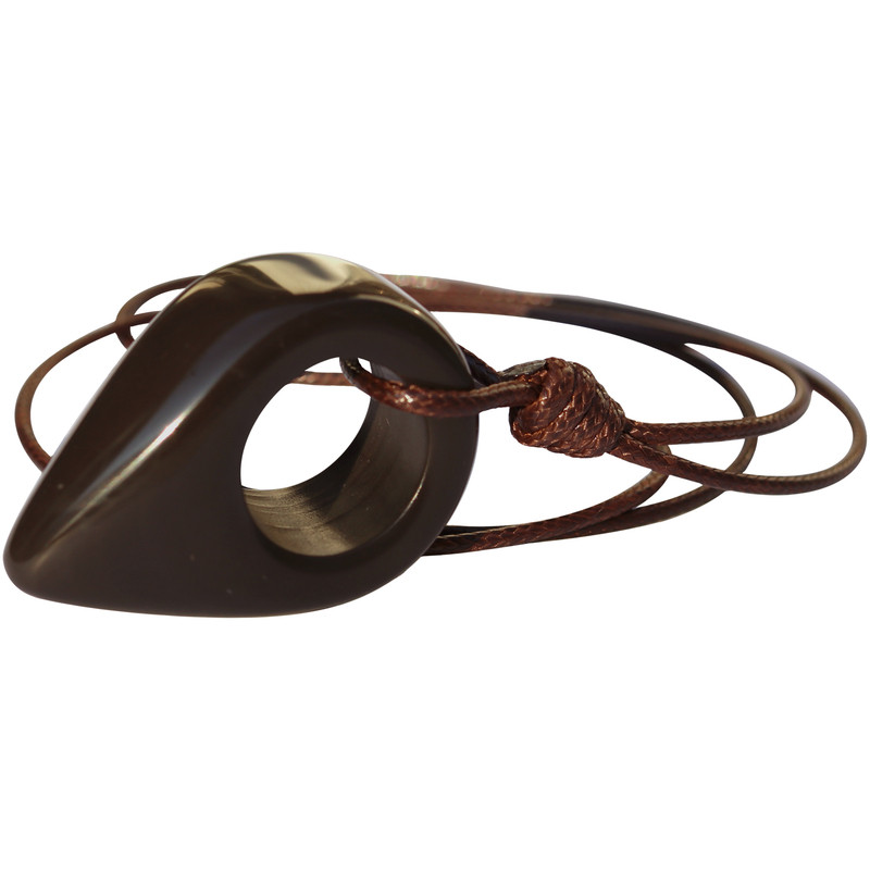 天然玄黄砭石戒指点穴棒足底穴位刺穴按摩锥指环式拨筋棒足疗工具