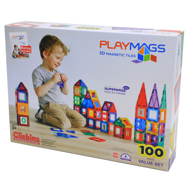 playmags彩窗磁力片益智拼搭玩具
