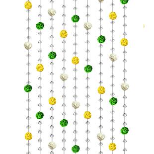 新款水晶帘子客厅隔断帘玄关卧室门帘吊饰家用房间装饰珠帘免打孔