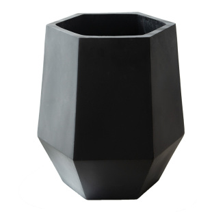 六边形仿水泥花盆镁泥工业风北欧风创意简约阳台客厅绿植厂家直销