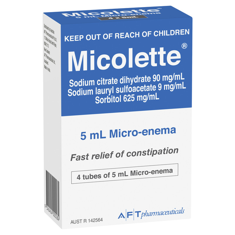 Micolette肠胃用药5ml微泵注射器快速缓解便秘微型灌肠剂