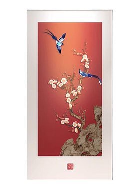 解语花玄关新中式是挂画