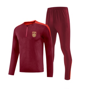 中国队足球训练服秋冬长袖出场服套装男女定制比赛队服足球服外套