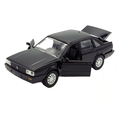 1:32大众桑塔纳合金汽车模型原厂仿真金属车模摆件声光回力玩具车