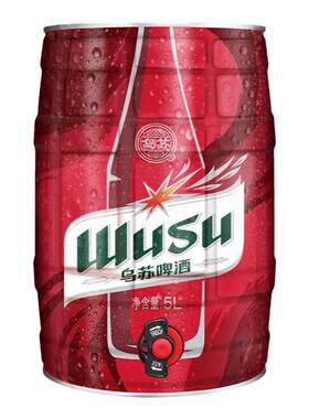 新疆乌苏啤酒5L桶装烈性