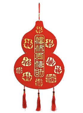 中式葫芦百福图乔迁结婚新房挂件