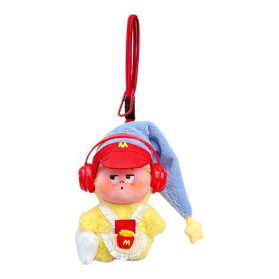 可爱星星人毛绒包挂件钥匙扣