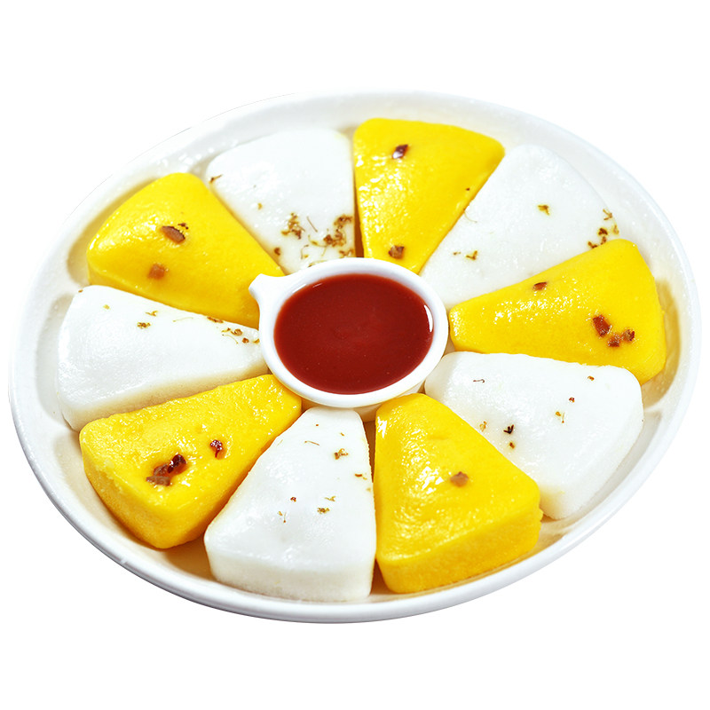 双色蒸糕加热即食半成品米糕发糕