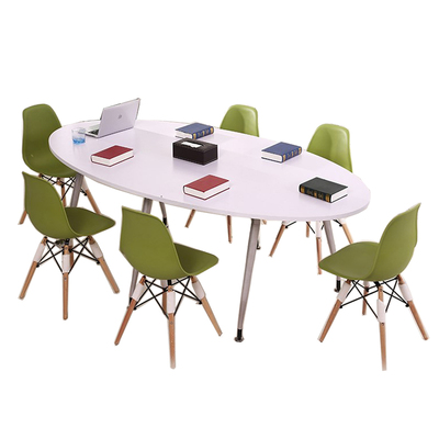 简约现代椭圆型商务洽谈会议桌