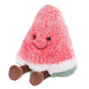 Apricot Lamb鲜美西瓜毛绒公仔可爱柔软儿童玩具安抚陪睡水果玩偶