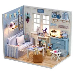 智趣屋手工diy小屋木制拼装模型别墅建筑小房子玩具创意生日礼物
