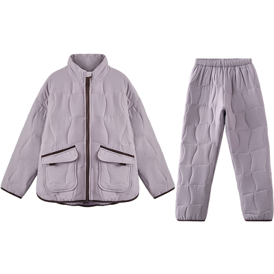 红豆女夹棉睡衣可外穿棉服抗静电