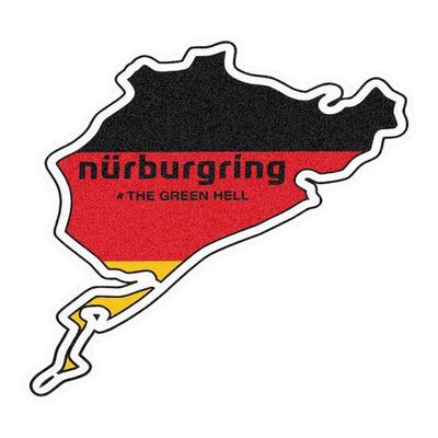 F1 Nurburgring 纽伯格林 赛道 个性改装汽车 赛车摩托车反光贴纸
