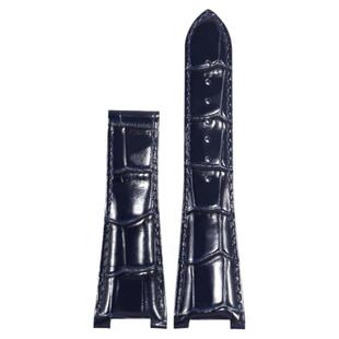 代用GEYA 璀璨光辉系列腕表78081G 78095G凹口真皮手表带配件男