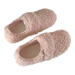 荔枝公园 毛绒绒棉鞋女款2025冬季新款加绒软底百搭保暖棉鞋外穿