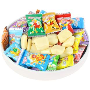 金丝猴小镀铝奶糖500g袋装儿童牛奶糖方块喜糖果怀旧年货零食批发