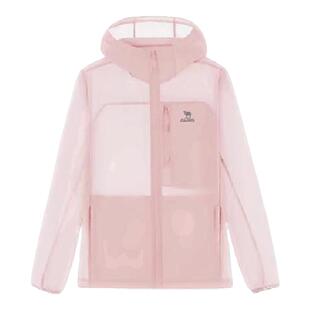 骆驼雪壳防晒衣粉色女冰感透气运动风衣外套户外夹克轻薄皮肤衣男