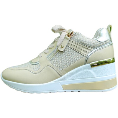 休闲女鞋秒变德国增高底坡跟