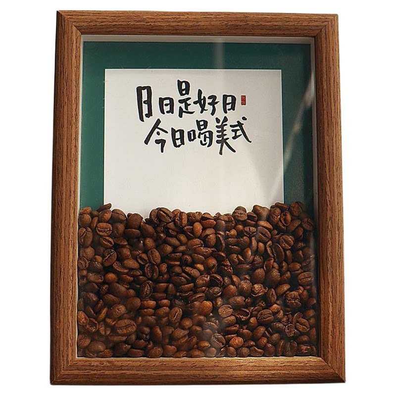 网红咖啡豆相框摆件vinta