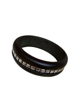 民族风复古木质铆钉手镯