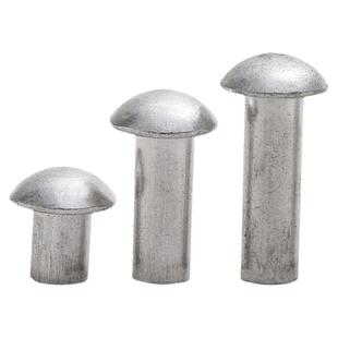 圆头铆钉GB867半圆头实心铝铆钉敲击铝铆钉半圆铆钉￠3￠4￠5￠6