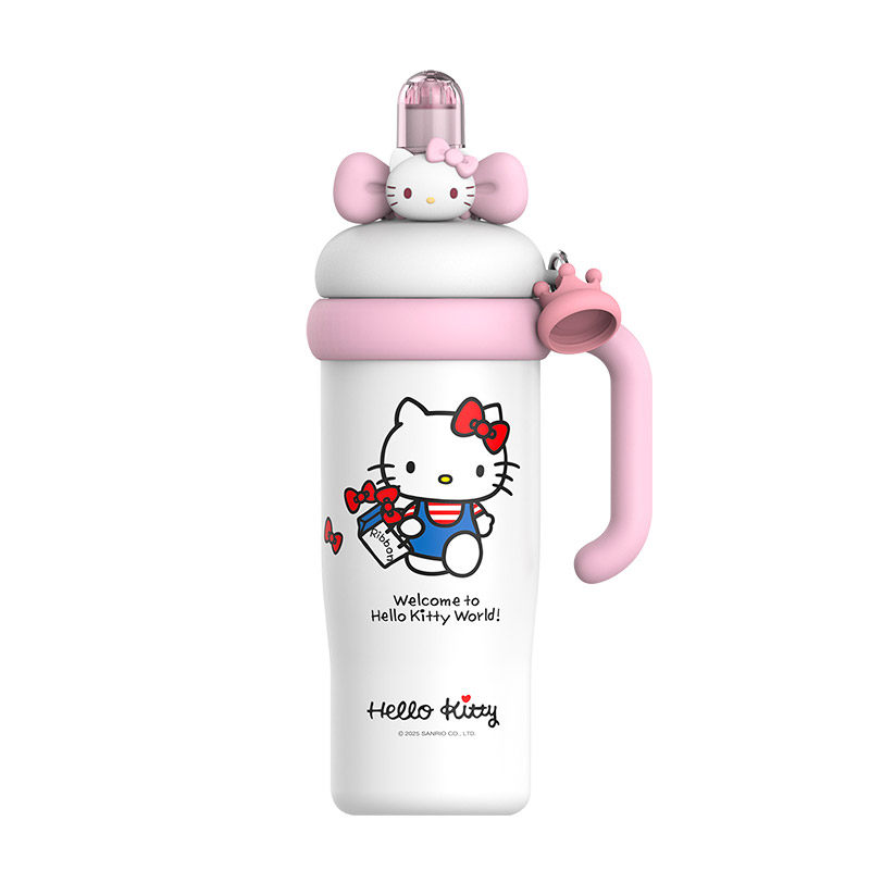 hellokitty保温杯女生大容量水杯冰霸杯高颜值吸管杯子七夕节礼物