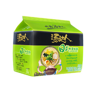 统一汤达人泡面方便面袋装日式豚骨味韩式辣牛肉味免煮速食批发
