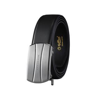 金利来皮具男士内穿式头层牛皮不锈钢拉丝防指纹自动扣腰带男