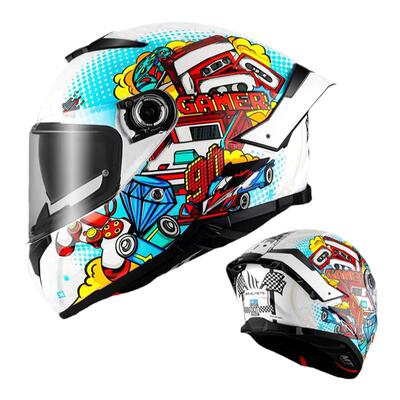 MTHELMETS全盔通用四季双镜片