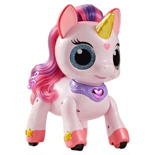 新款遥控独角兽小马玩具宝莉智能机器狗猫儿童女孩子生日新年礼物
