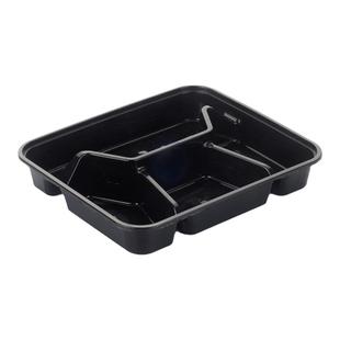 800ml一次性四格餐盒餐盘长方形外卖打包盒分格快餐饭盒